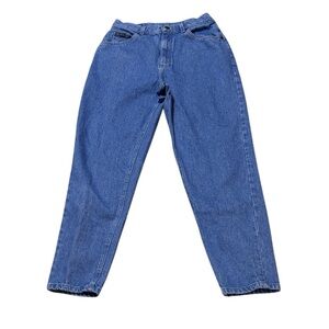 Lee Riders Bright Blue Rigid 80s 90s High-Rise mom Jeans, 10 petite